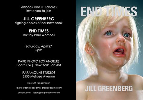 Jill Greenberg Signs Copies Of Her Book End Times At Paris Photo La