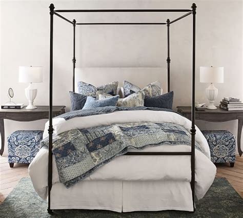 Shop pottery barn kids' selection of quality toddler beds and kids beds. Antonia Metal Canopy Bed | Pottery Barn