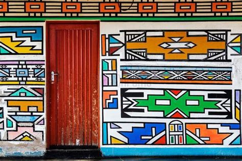 Geometric Design Ndebele Arte Africana Arte Da áfrica Pinturas