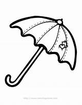 Umbrella Kids Clipart Colouring Coloring Pages Printable Popular Library sketch template