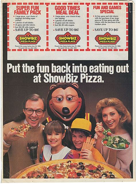 Showbiz Pizza Place Put The Fun Back Into Eating Out At Showbiz