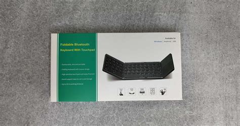 Foldable Bluetooth Keyboard With Touchpad Three Layer Folding Touchpad