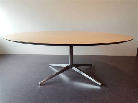 Large Round Conference Or Dining Table By Florence Knoll For Knoll