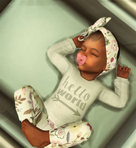 Sanai Khamari Sawyer 7lbs 8oz 20in 😍😍😍 Sims 4 Toddler Sims Baby Sims