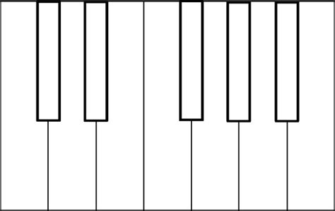 Piano Keyboard Drawing Clipart Best