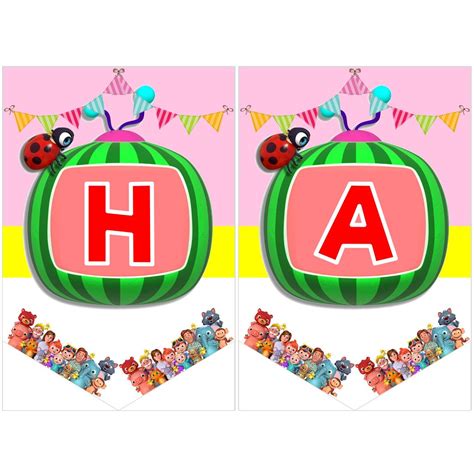 Use this free printable cocomelon birthday banner template to make a vibrant birthday banner full cocomelon birthday party kit. 最高 EverCocomelon Birthday Banner