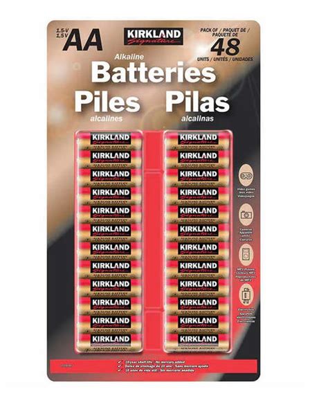 Kirkland Signature Alkaline Aa Batteries Pack Of 48 Hubbe Central
