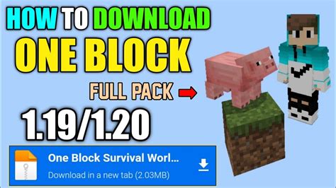 How To Download And Install One Block Survival World In Minecraft 120