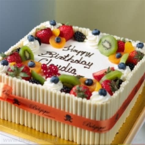 They are not delivered with the cake. Belgique - Eggless Fresh Fruit Gateau ECC013