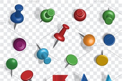 Colored 3d Vector Pins Marker Icon Color Creative Project