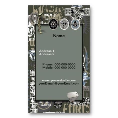 There are 390 military business card for sale on etsy, and they cost 22,14 $ on average. Military Business Card | Zazzle.com | Business cards ...