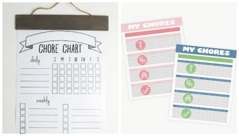 10 Creative Chore Charts Printables For Kids Somewhat Simple