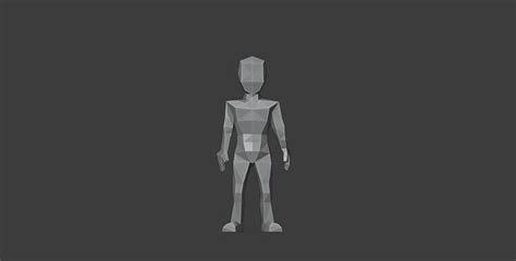 Low Poly Character Rigged Free Vr Ar Low Poly 3d Model Rigged