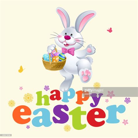 Happy Easter Bunny Dancing High Res Vector Graphic Getty Images