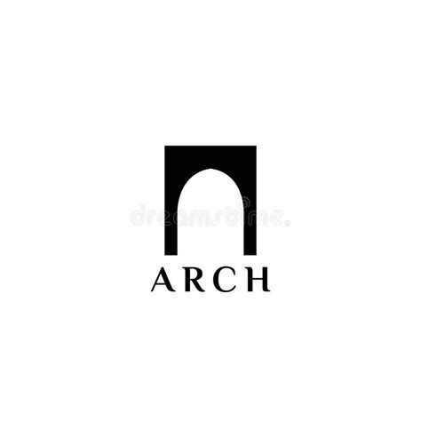 Arch Vector Logo Arch Icon Stock Vector Illustration Of Logo