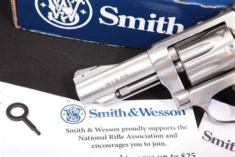 Smith And Wesson Sandw Model 63 5 1977 22 Kit Gun 162634 Stainless 3 8