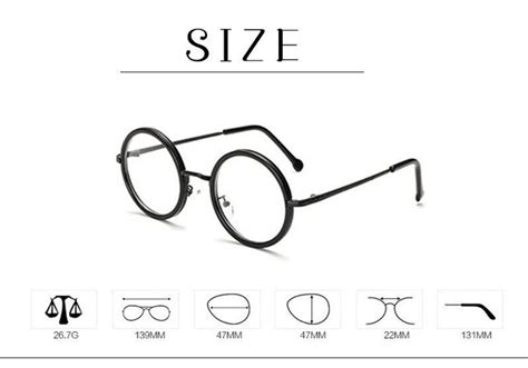 Vintage 48mm Round Eyeglass Frames Full Rim Men Women Plain Clear Glasses Ebay
