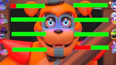 [sfm fnaf] top 10 security breach vs fight animations with healthbars youtube