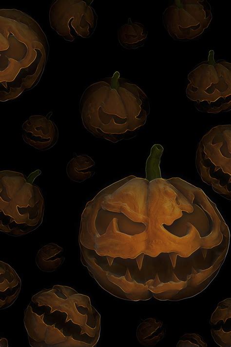 Free Download Halloween Horror Pumpkins Wallpaper Free Iphone