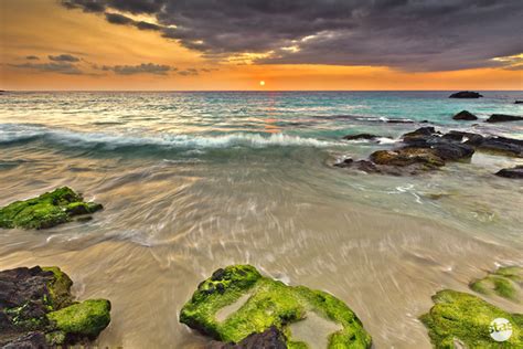 Tropical Island Ocean Beach Sunset Wave Poster Art Canvas Photo Print 1007a Ebay
