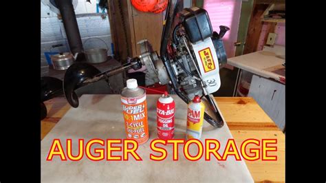Ice Fishing Power Auger Storage Tips Youtube