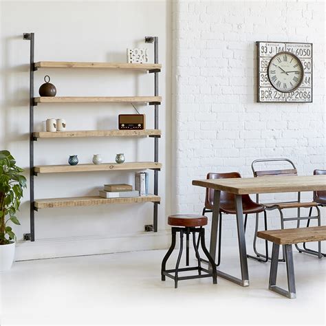 Industrial Wall Mounted Shelving Unit Heyl Interiors