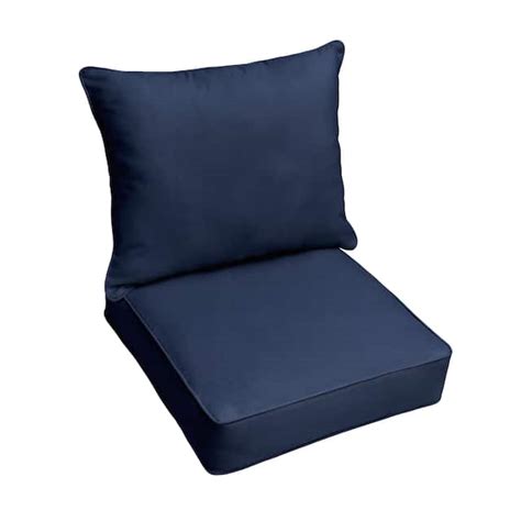 sunbrella indoor outdoor deep seating cushion and pillow set overstock 5042707