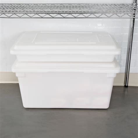 Choice 26 X 18 X 12 White Plastic Food Storage Box