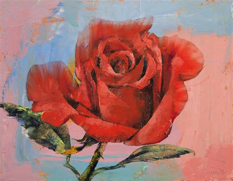 Rose Painting Painting By Michael Creese Fine Art America