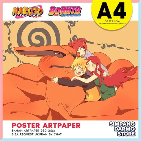 Jual Poster Naruto Boruto Kakashi Itachi Sasuke Poster Anime Karton Art