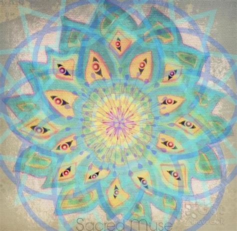 Third Eye Mandala Painting By Sacred Muse