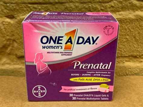 One A Day Women S Prenatal With Dha Adult Multivitamin Multimineral Supplement 60 Count For