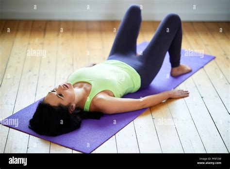 Woman Pilates Exercise Hi Res Stock Photography And Images Alamy