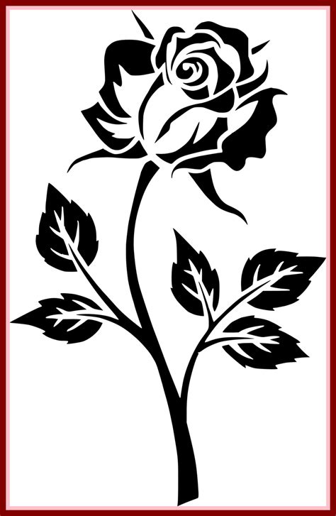 Free Black And White Rose Clip Art Download Free Black And White Rose
