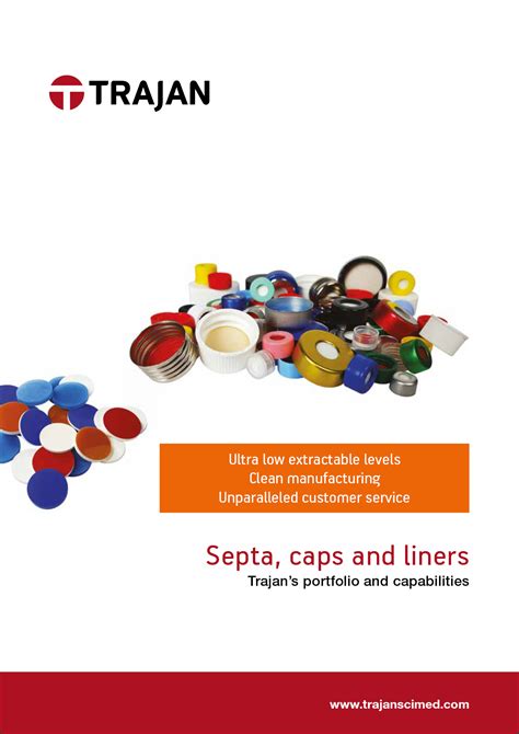 Septa Caps And Liners Trajan Scientific And Medical