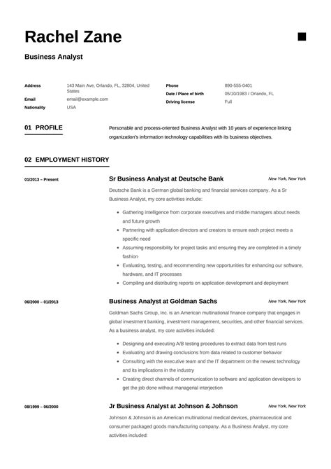 Write a vet assistant resume objective or summary. Business Analyst Resume & Guide | 12 Templates | PDF ...