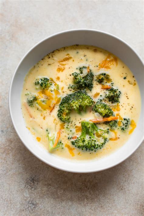 Easy Broccoli Cheddar Soup Recipe Salt And Lavender