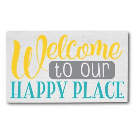 These files are compatible with silhouette and cricut cutting machines. Welcome to our Happy Place SVG Cut File - Burton Avenue