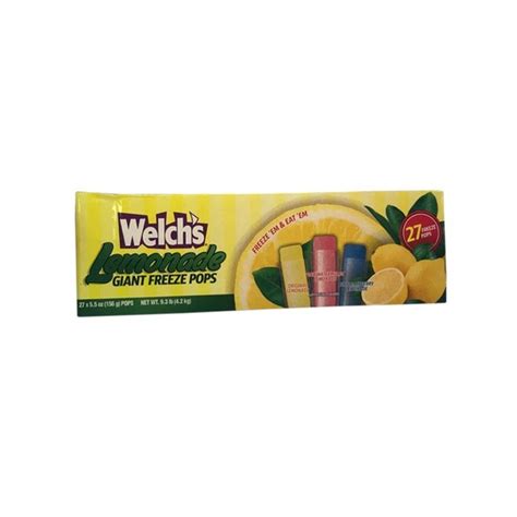 Welchs Freeze Pops Lemonade Giant 27 Each Instacart