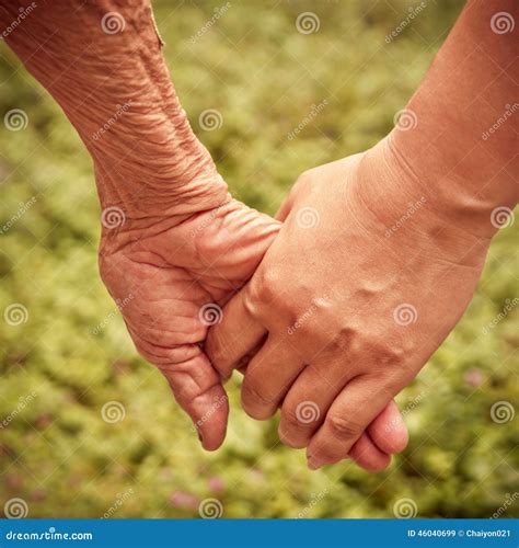 Seniors Holding Hands