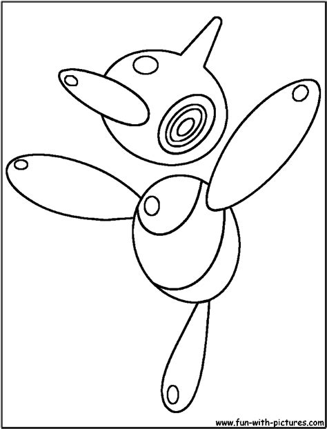 Porygon Coloring Page Coloring Pages