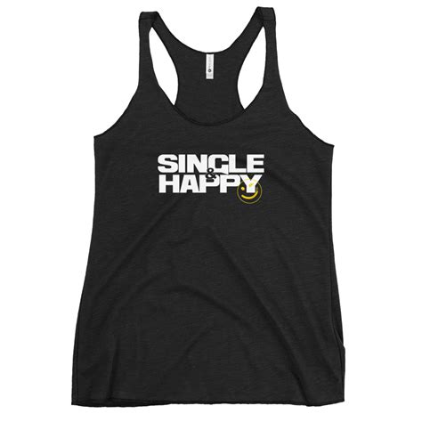 Single And Happy Black Tank Top Kash Doll Official Store