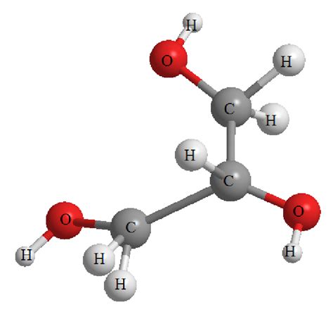 Glycerol Molecule Model