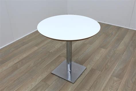 White Round Table 800mm White 800mm Circular White Rethink Office