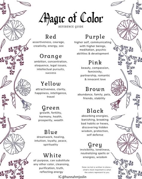 Magick Of Color For Witches Innocent Love Spells Witchcraft Magick