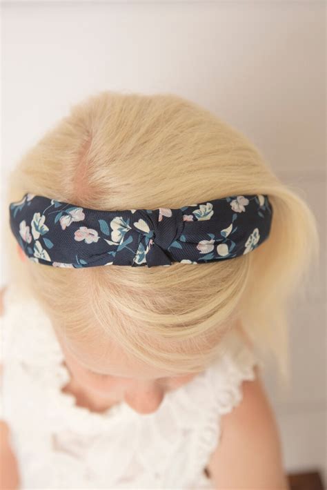 Blue Knotted Hard Headband For Girl Blue Womens Hard Headband Etsy