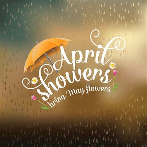 April Showers Bring May Flowers Poem April Shower Poems