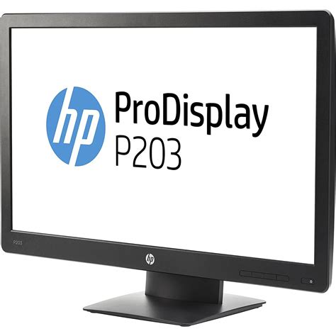 20 Inch Hp Prodisplay P203 1600 X 900 Lcd Monitor Preto Recondicionado