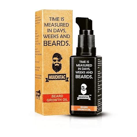Muuchstac Herbal Beard Growth Oil For Men For Thicker And Longer Beard And Filing Patchy Beard 60