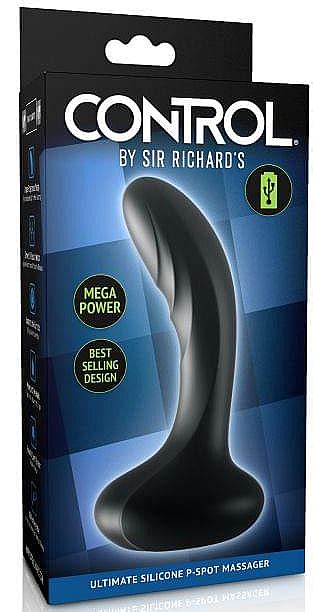 pipedream sir richard s control ulitimate silicone p spot massager black p spot massager